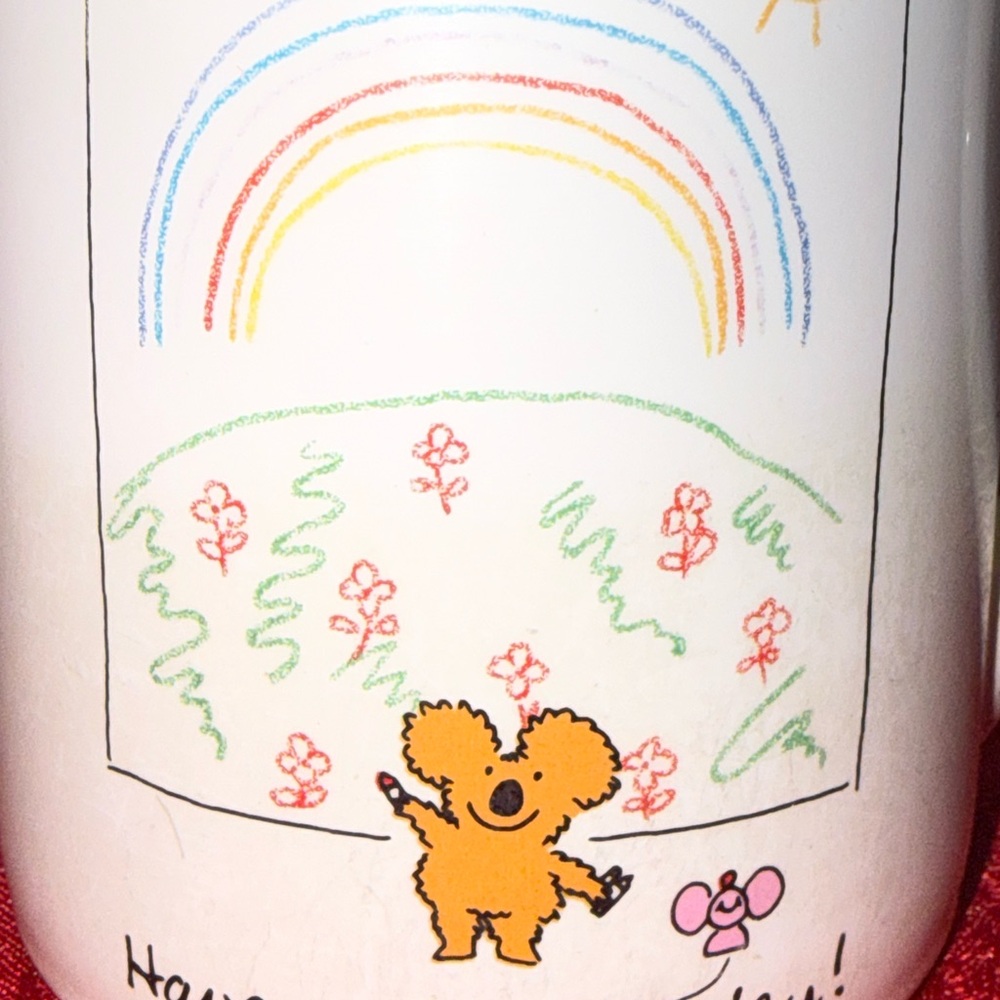 Hallmark Cream Ceramic Mug with Smiley 'mugs' Logo